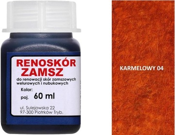 KARMELOWA FARBA DO TAPICERKI NUBUKOWEJ WILBRA 60ml