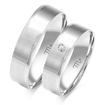 ZŁOTE OBRĄCZKI ŚLUBNE PRÓBA 585 DIAMENT M.JOPEK