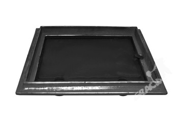ДВЕРЬ D2 ПРАВАЯ - 33x38 СМ+ТЕРМ 500C ЧУГУН D