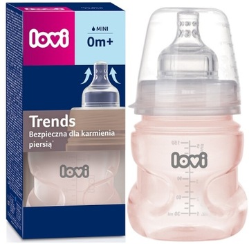 BUTELKA DO MLEKA + SMOCZEK DYNAMICZNY LOVI 120ml