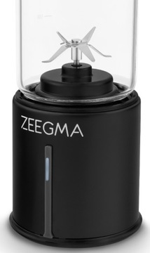 Blender przenośny Zeegma Vitamine Go Plus Black 5000 mAh 465 ml 300W USB-C