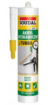 Uszczelniacz akrylowy EXPRESS TURBO Soudal 280 ml biały