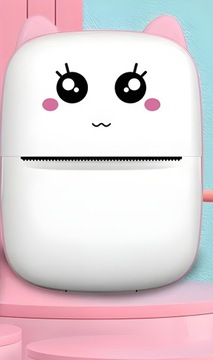 МИНИ-ТЕРМОПРИНТЕР DRUKUŚ РОЗОВЫЙ ПОРТАТИВНЫЙ ДЛЯ ФОТОГРАФИЙ + 11 РОЛИКОВ БЕСПЛАТНО