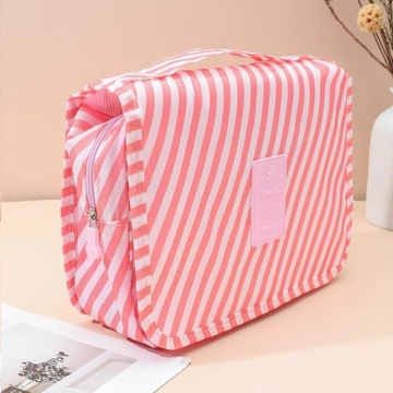Дорожная косметичка, подвесной розовый, полосатый органайзер для самолета SEOL