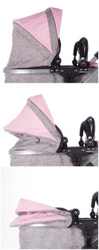 КОЛЯСКА ДЛЯ КУКОЛ DEEP, ГОНДОЛАЛЬНАЯ СУМКА, СКЛАДНАЯ, РЕГУЛИРОВКА РУЧКИ