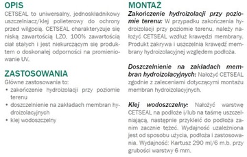 КЛЕЙ ДЛЯ КРЕПЛЕНИЯ УСТАНОВКИ БЕНТОНИТОВОЙ ЛЕНТЫ