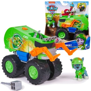 PSI PATROL RESCUE WHEELS ŚMIECIARKA + FIGURKA ROCKY'EGO