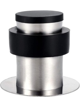 ODBOJNIK ODBÓJ STOPER DO DRZWI BLOKADA OGRANICZNIK SREBRNY STAL 46mm 1szt