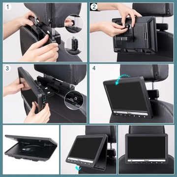 ПОРТАТИВНЫЙ DVD-ПЛЕЕР NAVISKAUTO DUAL С АККУМУЛЯТОРОМ НА 5 ЧАСОВ, 2 УПАКОВКИ