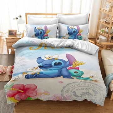 KOMPLET POŚCIELI 3D 140x200 STICH Wzór 3CZ.