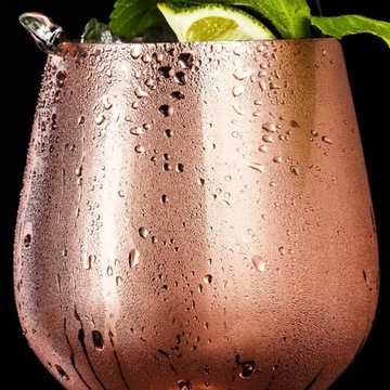 Набор бокалов для вина из нержавеющей стали, 17,6 унций / 500 мл, можно