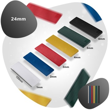 Шайбы дистанционные 24мм 1-6ММ 300шт Клинья для крепления контейнера свободные