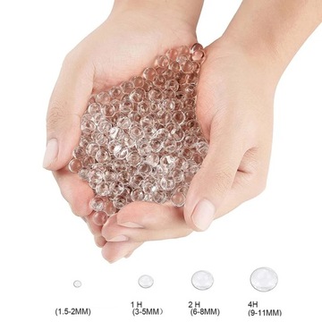 Бесцветные водные гелевые шарики для цветов, гидрогрунт, 50000 шт.