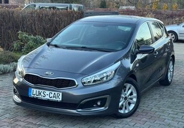 Kia Ceed II Hatchback 5d Facelifting 1.6 GDI 135KM 2016 Kia Ceed LIFT 1,6 GDI 135KM Navi Climatronic Led Bezwypadkowy 2015r. SERWIS