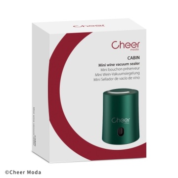 ВАКУУМНАЯ КРЫШКА ДЛЯ ВИНА Cheer Moda Cabin зеленая