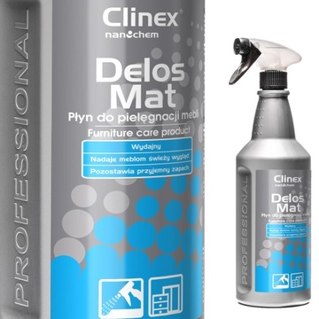 CLINEX Delos Mat Płyn Do Pielęgnacji Mebli 1L