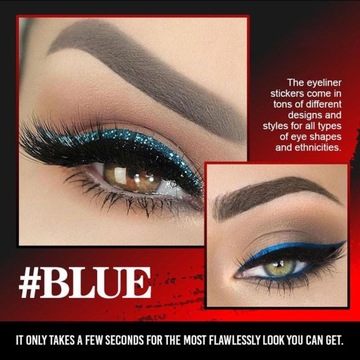 Многоразовые наклейки для макияжа с подводкой для глаз