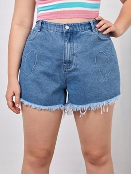 SHEIN 4XL _S1H JEANSOWE SHORTY DAMSKIE