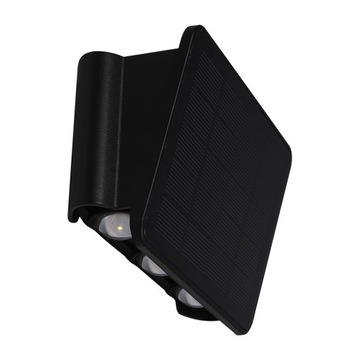 Kinkiet Solarny Alf 50lm 6000K czarny EKO9100