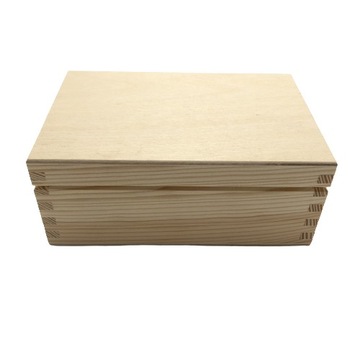 Прямоугольная деревянная шкатулка 16,8х11х7 см, магнит.