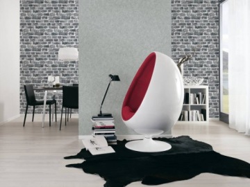 ЧЕРНЫЕ КИРПИЧНЫЕ ОБОИ С СЕРОЙ ГРУППОЙ 3D СТЕНА БЕЗ ПОЛЯ