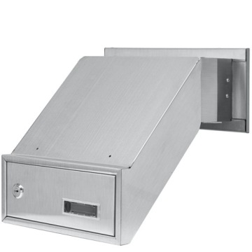 ПРОХОДНОЙ НАСТЕННЫЙ ПОЧТОВЫЙ ЯЩИК 100% нержавеющая сталь INOX