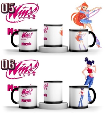 ВОЛШЕБНАЯ КРУЖКА WINX CLUB + ИМЯ + КАРТОН