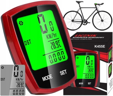 LICZNIK ROWEROWY Bezprzewodowy WYŚWIETLACZ LCD