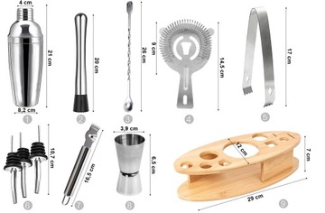 Барменский набор ДЕРБИ 10 шт.