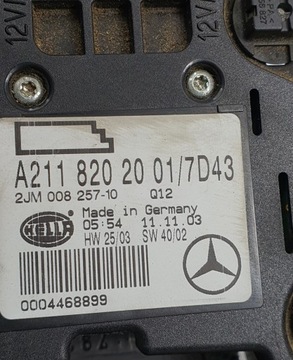 LAMPA OSVĚTLENÍ INTERIÉR MERCEDES W211