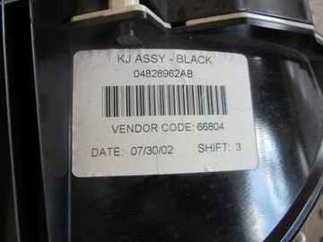 JEEP LIBERTY CHEROKEE KJ 2.4I 2006 PŘÍSTROJOVÁ DESKA BUDÍKY