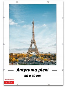 ANTYRAMA 50x70cm BIAŁE BRZEGI RAMKA NA OBRAZ DUŻA