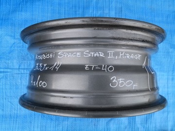 DISK HLINÍK MITSUBISHI OE SPACE STAR II / MIRAGE 5.5" X 14" 4X100 ET 40