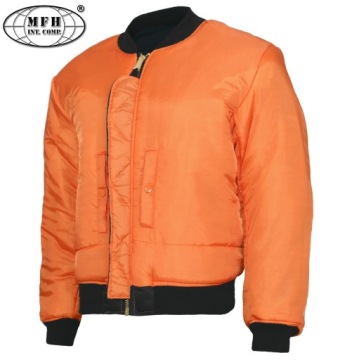 Мужская весенняя куртка переходного периода MA1 MFH Flek Flyers Bomber Black XS