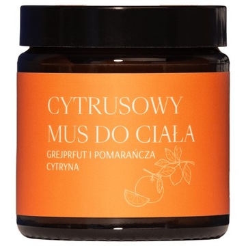 Cytrusowy mus do ciała 120ml Naturalny balsam – Mglife | Grejpfrut, cytryna