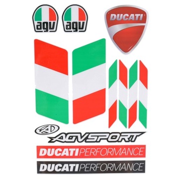 NAKLEJKI NA MOTOR MOTOCYKL ROWER DUCATI AGV