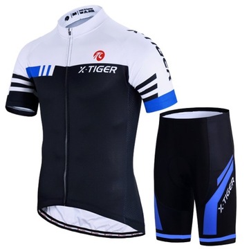 Komplet Rowerowy Termoaktywny Z Wkładką Męski NA LATO DOPASOWANY Żel 4XL