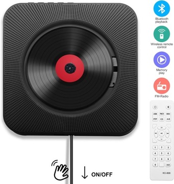 CD-ПЛЕЕР BLUETOOTH ДЛЯ НАСТЕННОГО КРЕПЛЕНИЯ / ПОДСТАВКИ РАДИО USB + ПУЛЬТ B