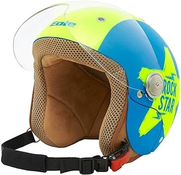 Kask dziecięcy EOLE Jet Rock Girl & Boy Niebieski Rozmiar XS (52-53cm)