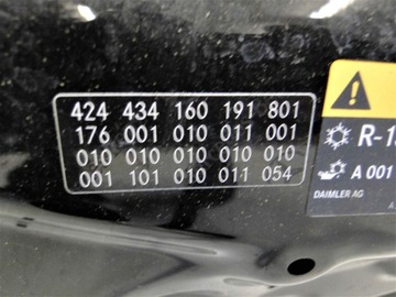 MERCEDES A CLASS W176 176 КРЫШКА КАПОТА 191