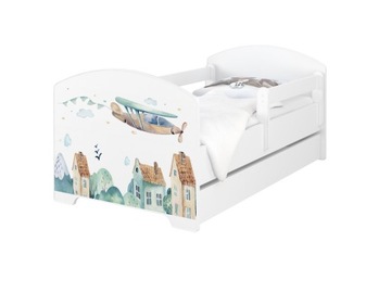 Детская кроватка OSKAR BABY BOO 140Х70 кокос-пена УЗОРЫ!!