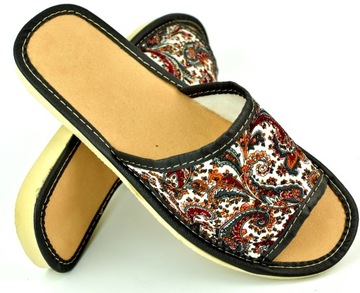 KAPCIE PANTOFLE KLAPKI DOMOWE DAMSKIE CIAPY r. 37 - 23,5 cm