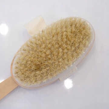 SZCZOTKA DO MYCIA PLECÓW KĄPIELI DŁUGA DREWNIANA R