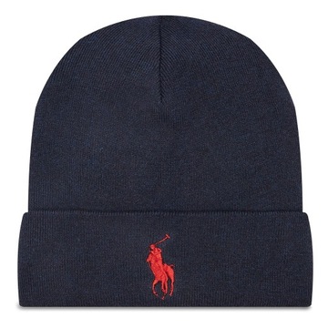 Polo Ralph Lauren oryginalna czapka zimowa 710886138006 Drk Indigo