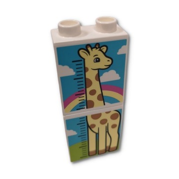 LS NOWE LEGO DUPLO TEMATYCZNY 1X2X2 MIARA ŻYRAFA