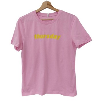 Only różowy t-shirt z nadrukiem M