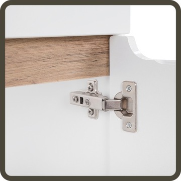 Мебель для ванной комнаты BALI WHITE с умывальником 60 см, колонной и зеркалом - БЕСПЛАТНЫЙ СИФОН