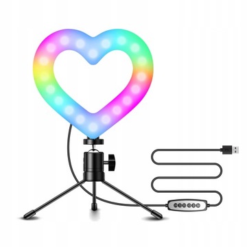 6-calowa lampa wideo RGB Lampa LED w kształcie