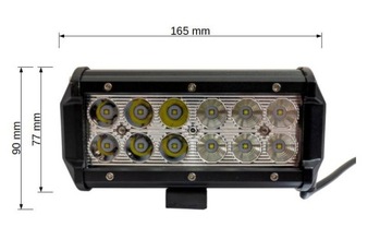 Lampy LED 2 X 36W 5000 LM COMBO włącznik do quada