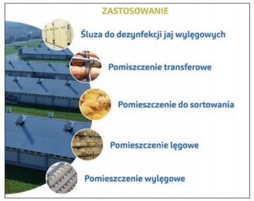 FUMAGRI HA 1250m3 dezynfekcja wylęgarni